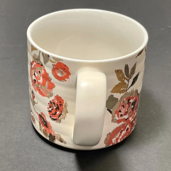 Threshold Grow With The Flow Coffee Mug Orange Floral Drinking Mug Tea Coffee - Picture 4 of 4